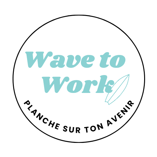Logo du site orientation métiers du digital Wave To Work Planche ton avenir